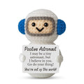 Handmade Crochet Positive Astronaut Doll, Cute Encouragement Plush, Space-Themed Emotional Support Toy, Inspirational Cheer-Up Gift